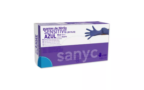 Guante Nitrilo Azul Sensitive 100u