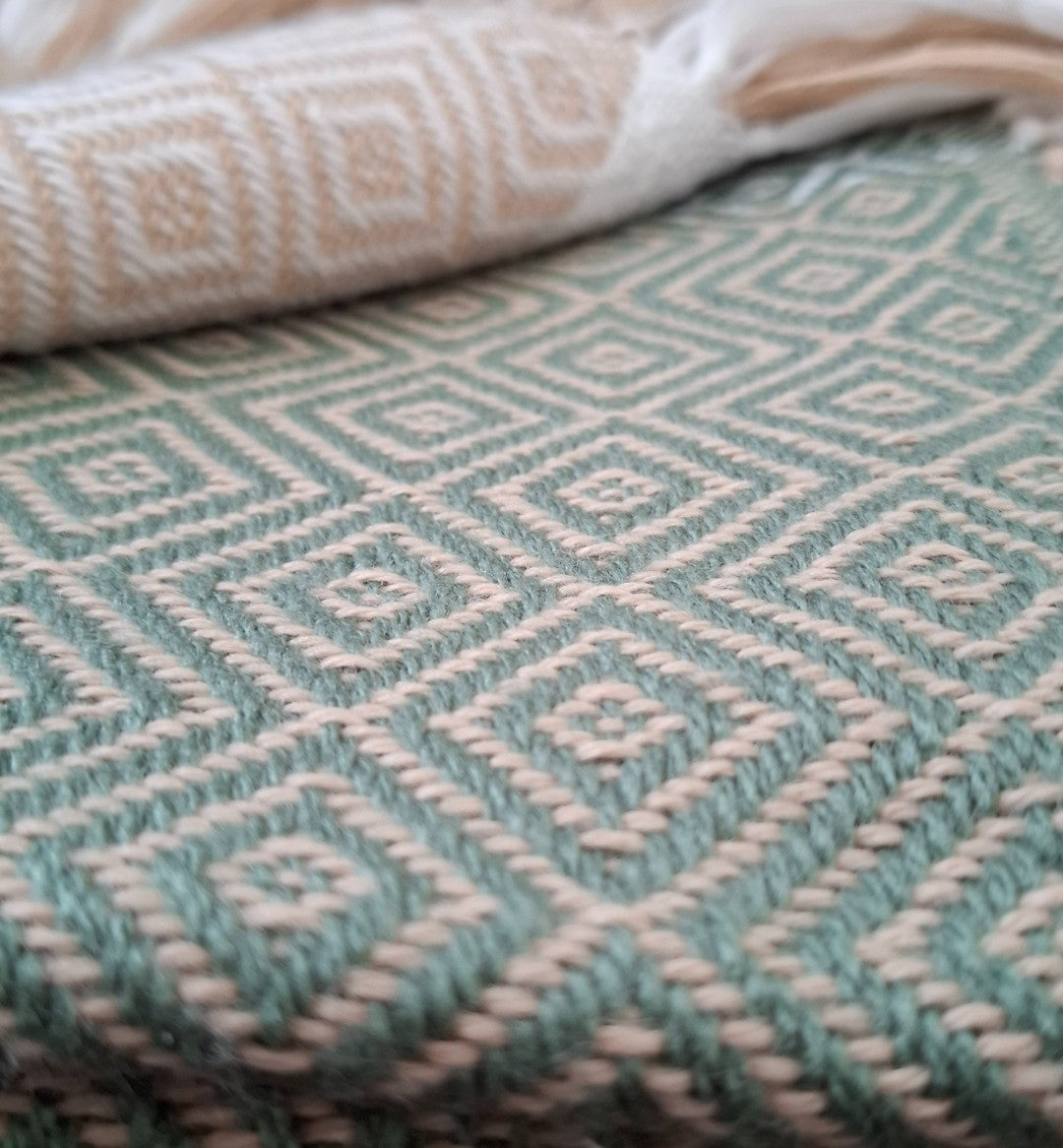 Manta de Alpaca - Verde